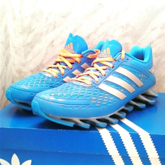 New adidas Spring Blade razor Running Shoes Women's Size 7 Blue orange D66216 - Picture 4 of 8